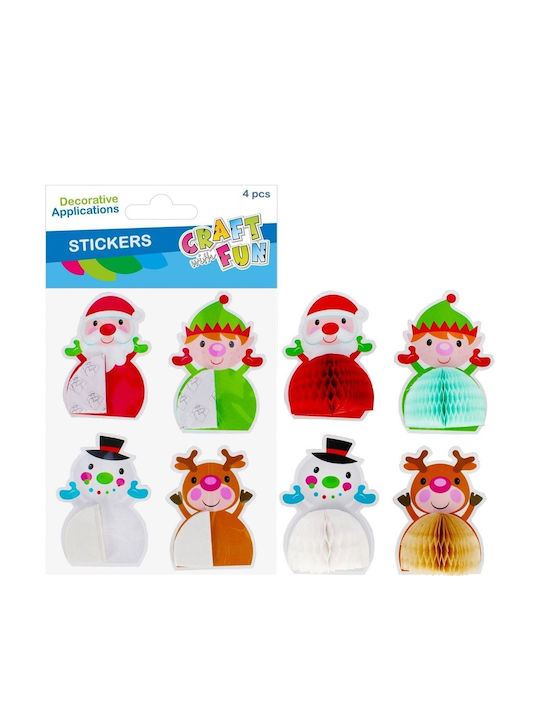 Craft with Fun Crăciun Autocolante 4buc