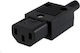 PremiumCord IEC C13 - IEC C13 Cablu Negru