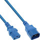 InLine IEC C13 / IEC C14 - IEC C13 / IEC C14 Cablu 1m Albastru