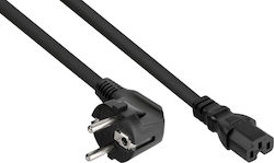 Alcasa IEC C15 - IEC C15 Кабел 5м Черен Alcasa IEC C15 - IEC C15 Кабел 5м Черен