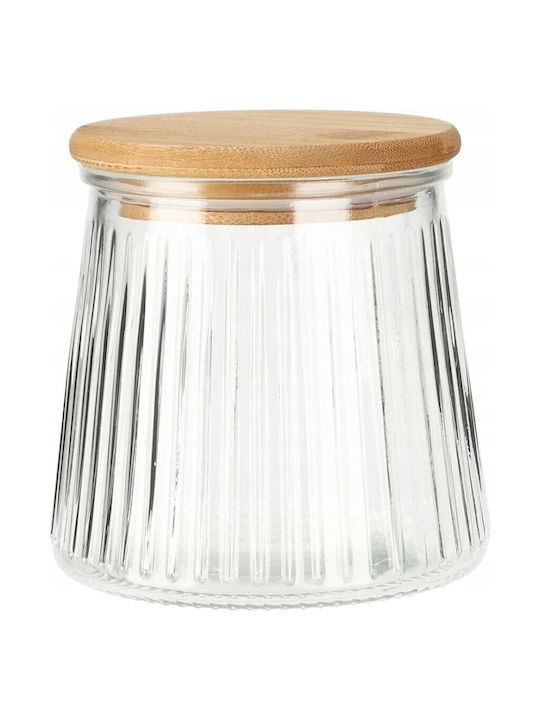 Excellent Houseware Vaza Uz General cu capac ermetic Sticlă Transparent 680ml