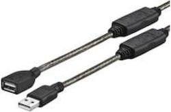 Vivolink Usb-a Καλώδιο Usb-a Usb 15 M Μαύρο Prousbaaf15 940169 5712505322505