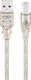 Cablu USB Goobay USB-A la USB-B 1m Transparent Jab-340525