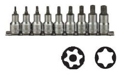Teng Tools Σετ Καρυδάκια Torx 1/2" Tx20-tx60 9τμχ 38190054