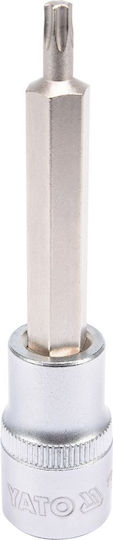 Yato Bit-Stecknuss mit Torx-Bit und Antriebsvierkant 1/2'' Größe T27x100mm 1Stück