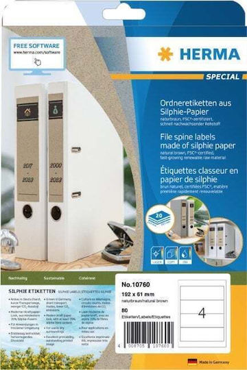 Herma Αυτοκόλλητες Ετικέτες Α4 Ορθογώνιες 97x42.3mm