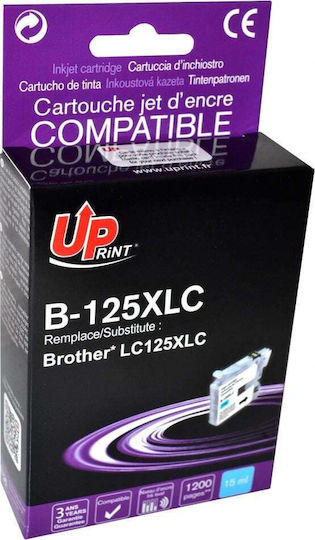 Uprint Συμβατό Μελάνι Εκτυπωτή InkJet B-125XLC / LC-125XLC Κυανό 1τμχ