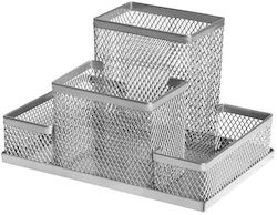 Forofis Schreibtisch-Organizer 153x103x100mm Forofis 91311 Silber Metall Forofis Schreibtisch-Organizer 153x103x100mm Forofis 91311 Silber Metall