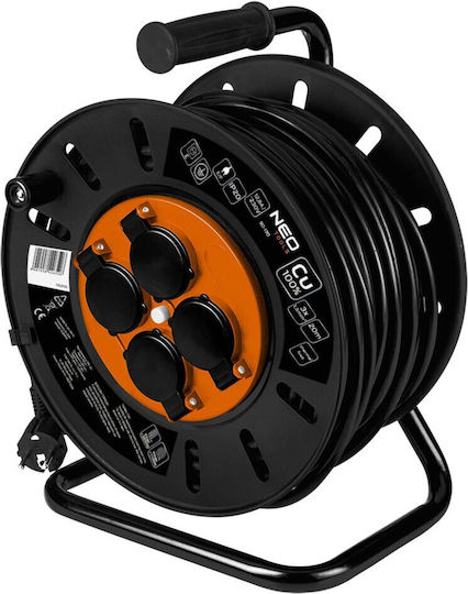 NEO Cablu de prelungire cu cablu de 20m Diametru 3 x 1.5mm² Neagră