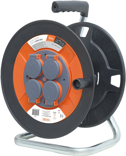 Orno Waterproof Empty Spool for Extension Cord Black