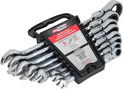 Ratschenschlüssel-Satz mit Gelenk, 8-teilig, 8-22mm Awtools