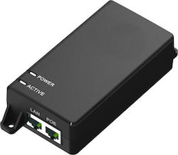 Microconnect 60w 802.3af/at Poe Injector Uk 100-240v 50-60hz 55v Dc Maximum Speed Rate 1000mbps Transmission Distance 100m