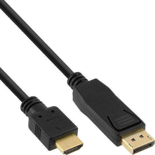Καλώδιο Inline Displayport Hdmi 2m Μαύρο B-17182