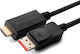 Microconnect 4k Displayport 1.4 To Hdmi 2.0 Cable Supports 4k*2k@60hz 3d Black Gold Plated Support Hdcp1.4