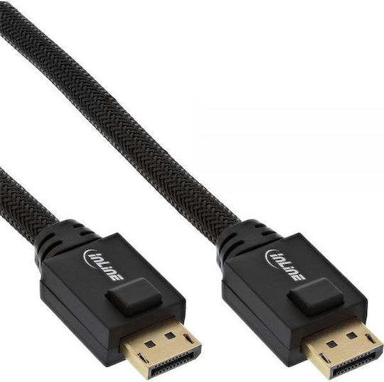 Inline DisplayPort to DisplayPort Cable 25m Black 17125a