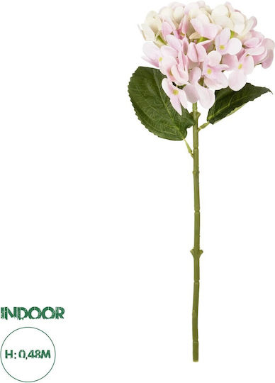 Decorative Artificial Flower Hydrangea Pink 48cm GloboStar
