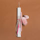 Osterkerze Runde Flamingo