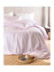 Rythmos Pacify Σετ Παπλωματοθήκη Βαμβακερή 160x250cm Μονή με Μαξιλαροθήκη Ροζ