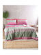 Rythmos Bettbezug-Set Einzelbett mit Kissenbezug 160x250 Robin Pink