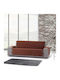 Eysa Mid Husă Elastică Canapea cu două locuri C9 Brick Red 170εκ. 1buc F229089