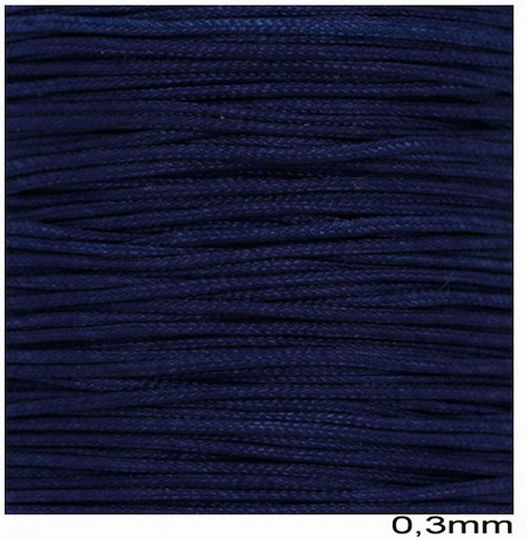 Jade Matte Schnur 0,3mm 10 Meter Dunkelblau 10 Meter