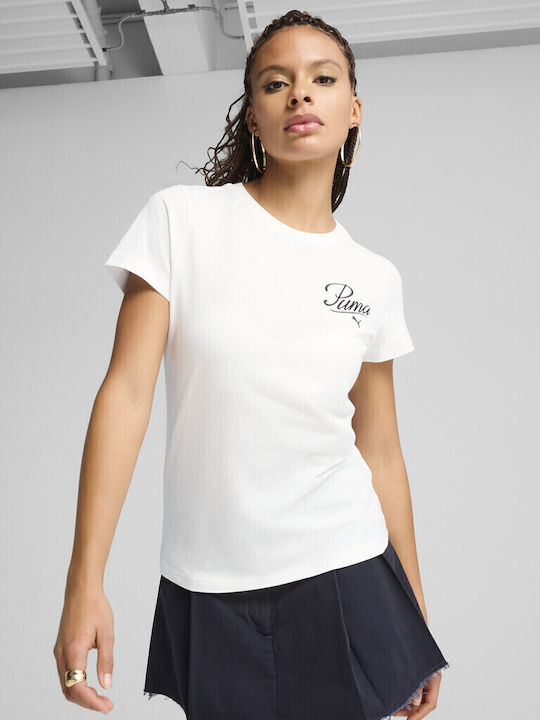 PUMA Essentials Script Γυναικείο Αθλητικό T-shi...