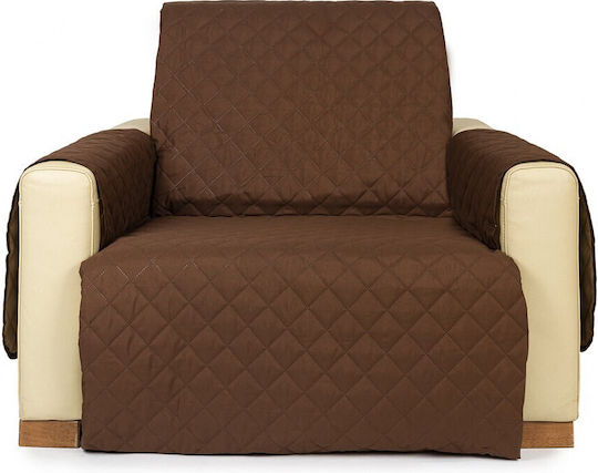 Pucioasa Husă Elastică Fotoliu Brown 1buc LJD15186