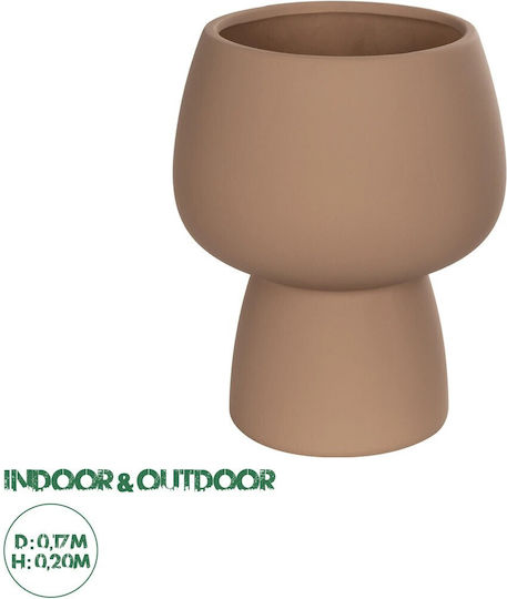 GloboStar Decorative Vase Orange 17x17x20cm