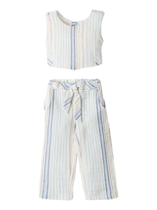 Kids' Set with Pants Summer 2pcs White