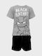 Kids' Set with Shorts Summer 2pcs Gray