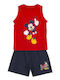 Arnetta Kinder Schlafanzug Sommerlich red