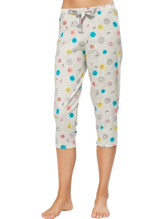Minerva Sommer Damen Pyjama-Hose Beige