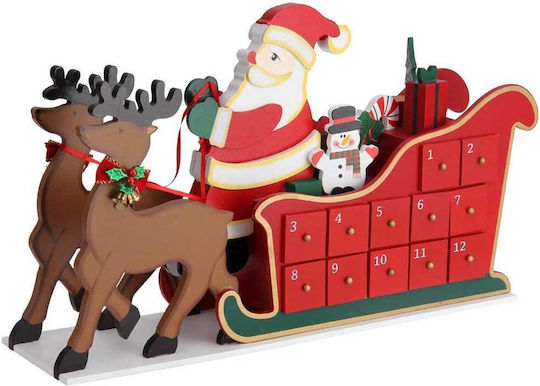 Bakaji Calendar Advent Saniile lui Moș Crăciun DIY Din Lemn