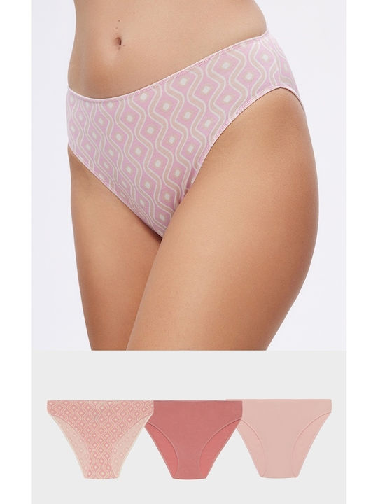 Minerva Fimelle Γυναικεία Brazil 3Pack Ροζ