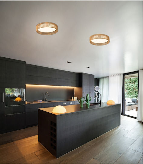 Lightex Deckenleuchte Weiß mit Integrierter LED und Fernbedienung