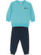 Kids Sweatpants Set Turquoise Blue 2pcs Street