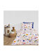 Das Home Kids Quilt Single Blue Green White 160x240cm