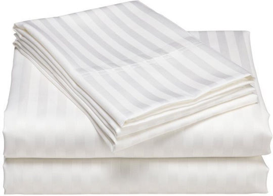 Pucioasa Παπλωματοθήκη Βαμβακερή Μονή 140x220 White