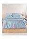 Rythmos Duvet Set Single 160x240cm Springtime Blue 2pcs