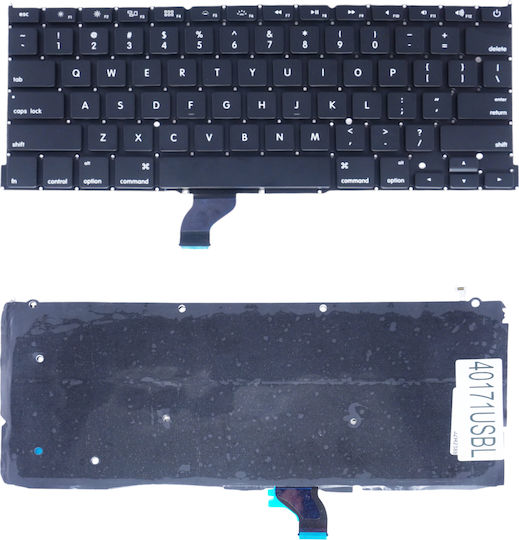 Tastatură Laptop Apple MacBook Pro Retina 13" A1502 2013 2014 Mf839 Mf840 Mf841 Me864 Me664 Me293 Me294 Us Fără Ramă Negru Cod 40171usbl