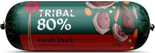 Tribal Pet Foods 80% Gourmet Sausage Salami Hund ohne Getreide mit Ente Ente 300gr