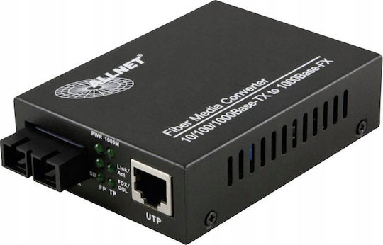 Медиен конвертор Allnet 10 100 1000base-t към 1000base-lx Sc 10km All-mc105g-sc-sm