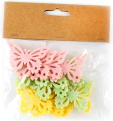Self-Adhesive Felt Butterflies 5 cm Set of 12 Pcs
