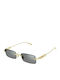 Gucci Unisex Γυαλιά Ηλίου με Χρυσό Μεταλλικό Σκελετό και Μαύρο Φακό GG1808S 003
