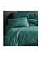 Pucioasa Set Față de Pernă Petrol Green 70x70cm.