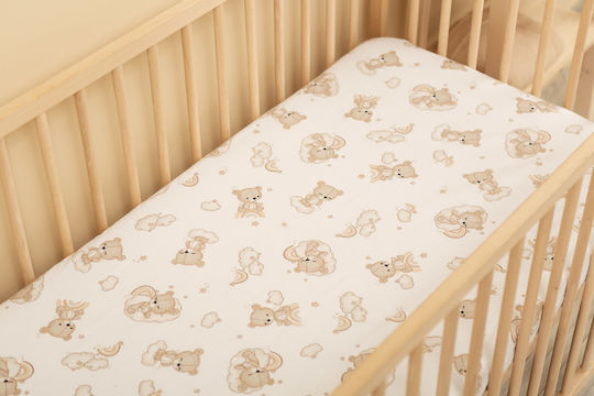 Sensillo Baby Sheet Crib Cotton 60x120cm