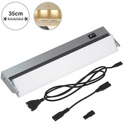 Lampă Bakaji pentru sub dulap 35cm Mobilier bucătărie Dulap Bar 30 LED Aluminiu 02833772 Lampă Bakaji pentru sub dulap 35cm Mobilier bucătărie Dulap Bar 30 LED Aluminiu 02833772