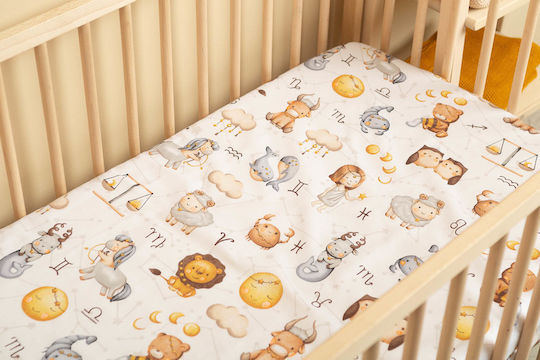 Sensillo Baby Sheet Crib Cotton 60x120cm