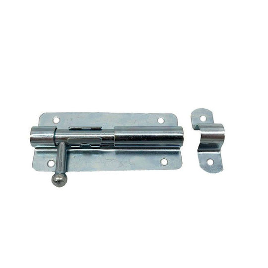 Συρτης Λουκετου Πορτας Πλακε 4'' Ασημι 100mm 02235