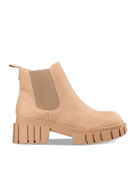 Envie Shoes Women's Ankle Boots Beige